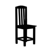 Nice Wooden Chairs Silhouette vector, Chair silhouette vector. vector