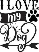 dog Quotes Design Free Design vector