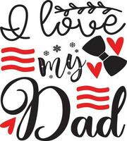 Dad Quotes Design free vector