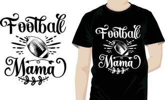 fútbol americano mamá mamá citas diseño gratis diseño vector