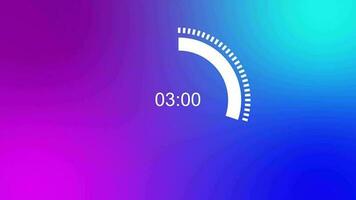 dix seconde compter vers l'avant animation. coloré Contexte video