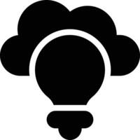 ilustración de vector de idea de nube en un fondo. símbolos de calidad premium. iconos vectoriales para concepto y diseño gráfico.