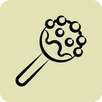 Icon Cake Pop. related to Decoration symbol. hand drawn style. simple design editable. simple illustration vector