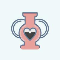 Icon Vase 2. related to Decoration symbol. doodle style. simple design editable. simple illustration vector