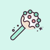 Icon Cake Pop. related to Decoration symbol. MBE style. simple design editable. simple illustration vector