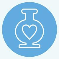 Icon Vase. related to Decoration symbol. blue eyes style. simple design editable. simple illustration vector