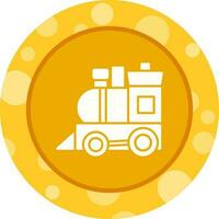 icono de vector de tren de juguete