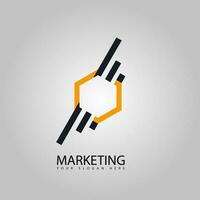 moderno márketing negocio logo vector plantilla, digital marketing, dirección. puesta en marcha diseño concepto