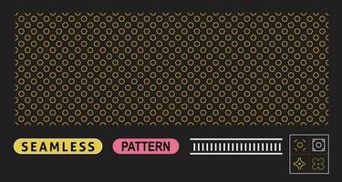 Repeatable Geometric Flower shape Pattern with 3 Free Seamless Pattern Options vector