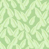 Decorative tropical palm leaves seamless pattern. Jungle leaf wallpaper. Exotic botanical texture. vector