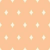 Scrapbook seamless background. Orange baby shower patterns. Cute print with rhombus vector