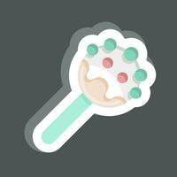 Sticker Cake Pop. related to Decoration symbol. simple design editable. simple illustration vector