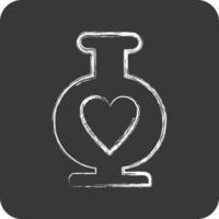 Icon Vase. related to Decoration symbol. chalk Style. simple design editable. simple illustration vector