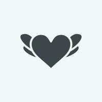 Icon Heart. related to Decoration symbol. glyph style. simple design editable. simple illustration vector