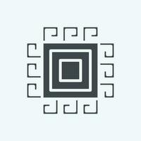 Icon Pattern. related to Decoration symbol. glyph style. simple design editable. simple illustration vector