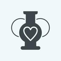 Icon Vase 2. related to Decoration symbol. glyph style. simple design editable. simple illustration vector