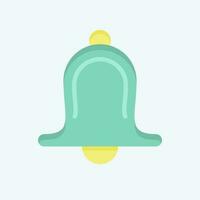 Icon Bell. related to Decoration symbol. flat style. simple design editable. simple illustration vector