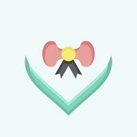 Icon Gift. related to Decoration symbol. flat style. simple design editable. simple illustration vector
