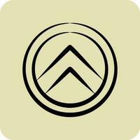 Icon Shield. related to Decoration symbol. hand drawn style. simple design editable. simple illustration vector
