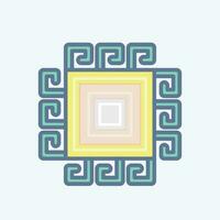 Icon Pattern. related to Decoration symbol. doodle style. simple design editable. simple illustration vector