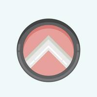 Icon Shield. related to Decoration symbol. flat style. simple design editable. simple illustration vector