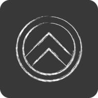 Icon Shield. related to Decoration symbol. chalk Style. simple design editable. simple illustration vector