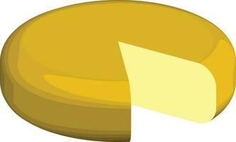cheese wheel Illustration Vector