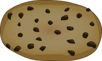cookie chocolate chip vector
