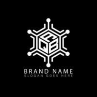 AQB creative technology monogram letter logo. AQB Unique modern flat abstract vector polygon letter logo design.