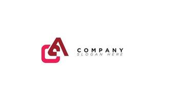 CA Alphabet letters Initials Monogram logo AC, C and A vector