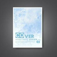 Cover template with watercolor background. Design for your cover, date, postcard, banner, logo. vector