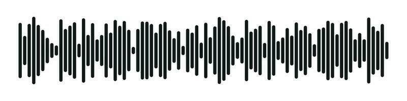 Sound radio form. abstract music audio soundwave. Vector isolated illustration