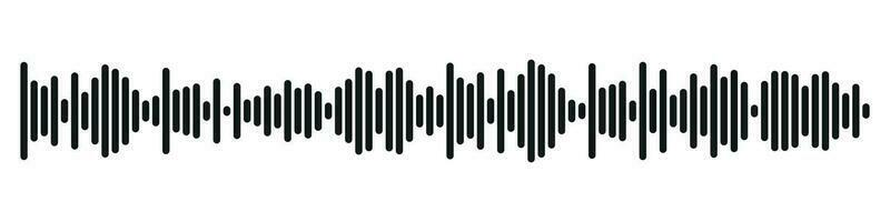 Sound radio form. abstract music audio soundwave. Vector isolated illustration
