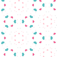 diferentes patrones navideños. textura interminable de navidad para papel tapiz, fondo de página web, papel de regalo y más. estilo retro, copos de nieve, serpentina, líneas de colores y patrones nórdicos. png