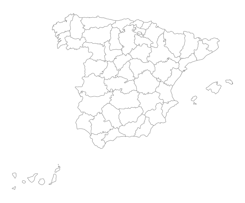 Spain Map Outline PNGs For Free Download Map Of Spain On The White Color Of The Administration Map Png 
