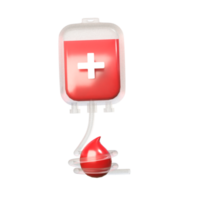 3d icona rosso sangue png