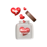 3d icon red blood png