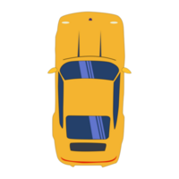 Yellow Car top view. png