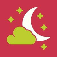 Starry Night Vector Icon