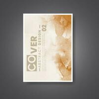 Cover template with watercolor background. Design for your cover, date, postcard, banner, logo. vector