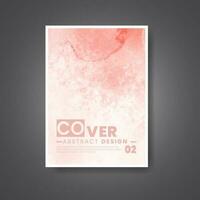 Cover template with watercolor background. Design for your cover, date, postcard, banner, logo. vector