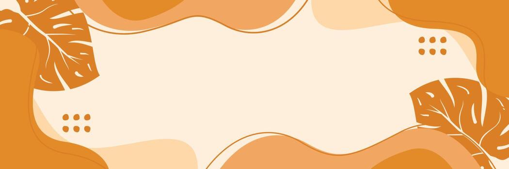 verano antecedentes de resumen formas, olas y hojas modelo con gratis espacio para texto. modelo para bandera, póster, social medios de comunicación, web. vector