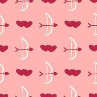 Cute romantic seamless pattern vector