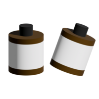 3d minimalistisch Parfüm Flasche Attrappe, Lehrmodell, Simulation png