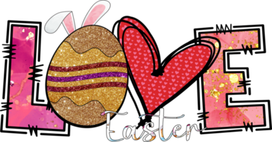 Love Easter Day Sublimation Design, perfect on t shirts, mugs, signs, cards and much more png