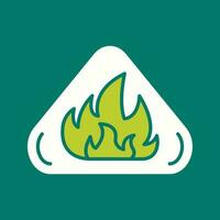 Fire Danger Vector Icon