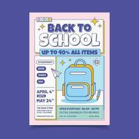 Get Ready for School with Stunning Back to School Flyer Templates vector