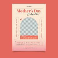 Shower Your Mom with Love - Beautiful Flyer Templates for Mother's Day Celebration vector