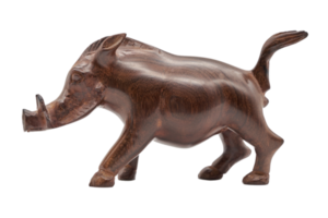 Brown wild boar isolated on a transparent background png