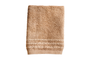 Brown towel isolated on a transparent background png